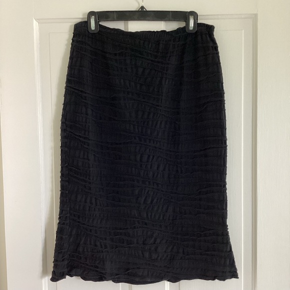Black Knit size Medium Skirt by CTC - Picture 4 of 6